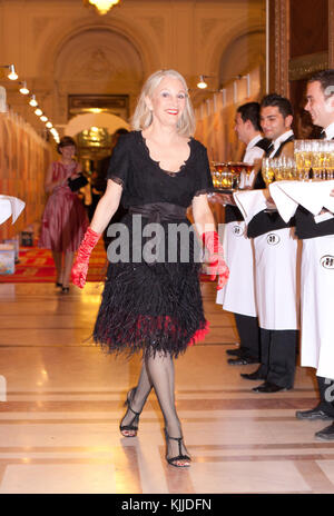 BUCHAREST, ROMANIA - OCT 31:  Actor Nicolas Cage, Alice Kim Cage and son Kal-El at The Halloween Ball of the Parliament Palace in Bucharest.  on October 31, 2010 in Bucharest, Romania  People:  Nicolas Cage Alice Kim Cage Kal-E Stock Photo