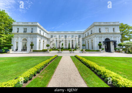 NEWPORT, RHODE ISLAND - AUGUST 1, 2013: Rosecliff. built 1898-1902, is one of the Gilded Age mansions, in Newport, as seen on July 19, 2013. It was mo Stock Photo