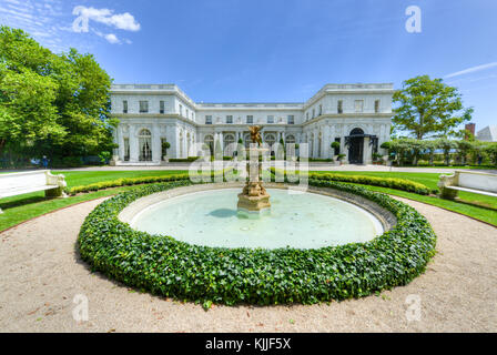 NEWPORT, RHODE ISLAND - AUGUST 1, 2013: Rosecliff. built 1898-1902, is one of the Gilded Age mansions, in Newport, as seen on July 19, 2013. It was mo Stock Photo