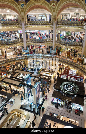 Galleries Lafayette in Paris Stock Photo