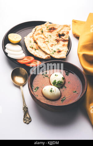 Anda Curry or Egg Curry or Egg masala gravy, indian spicy food or ...