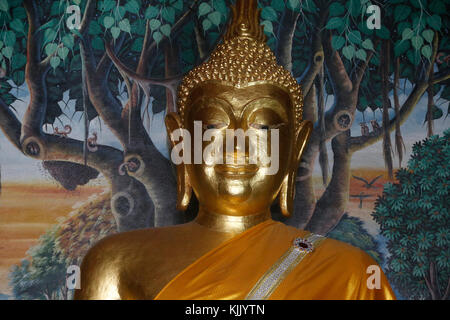 Buddha statue in Wat Dab Phai, Chiang Mai. Thailand. Stock Photo