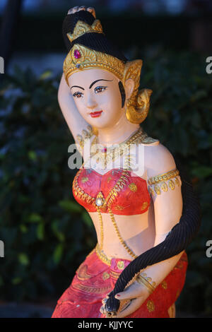 Nang Thoranee or Mae Thoranee: 'lady earth' or 'mother earth.' Statue in wat Sai Yoi, Hua Hin. Thailand. Stock Photo