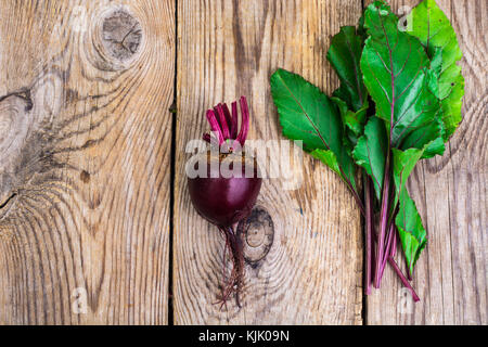 Beetroot on old wooden table. Studio Photo Stock Photo
