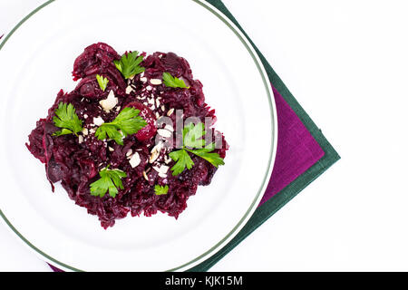 Healthy diet. Salad with beets. Studio Photo Stock Photo