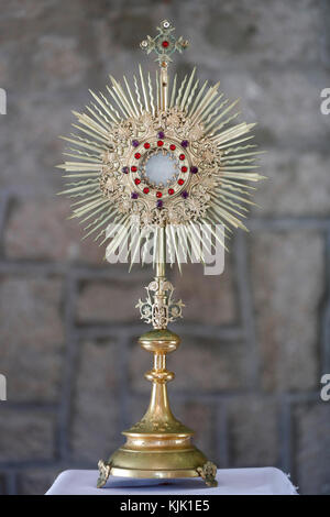 Bai Dau catholic church.  Holy Sacrament. Eucharistic adoration. Vung Tau.  Vietnam. Stock Photo