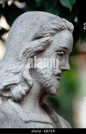 Church of the Sacred Heart of Jesus ( Nha Tho Tan Dinh ). Jesus statue.  Ho Chi Minh City.  Vietnam. Stock Photo