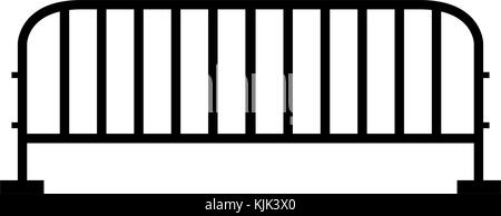 steelbarrier icon Stock Vector