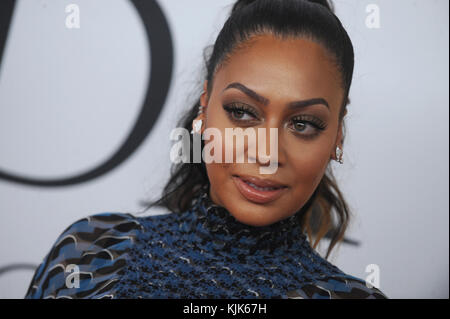 NEW YORK, NY - JUNE 06: La La Anthony attends the 2016 CFDA Fashion Awards at the Hammerstein Ballroom on June 6, 2016 in New York City.  People:  La La Anthony Stock Photo
