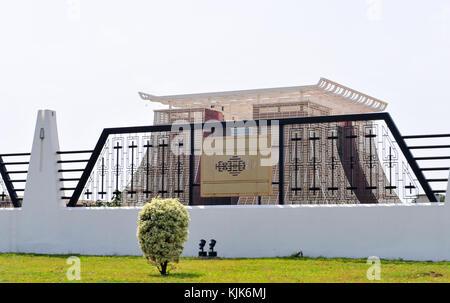 ACCRA, GHANA - FEBRUARY 23, 2012: The Flagstaff House, commonly known as 'Flagstaff House', is the presidential palace in Accra which serves as a resi Stock Photo