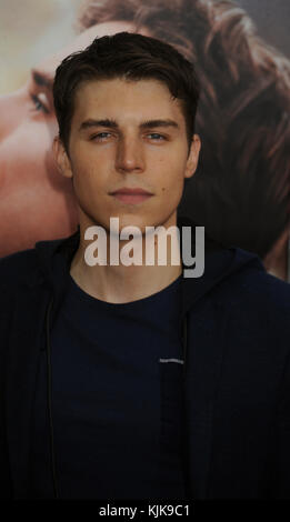 NEW YORK, NY - MAY 23: Nolan Gerard Funk attends the 'Me Before You' World Premiere at AMC Loews Lincoln Square 13 theater on May 23, 2016 in New York City.  People:  Nolan Gerard Funk Stock Photo