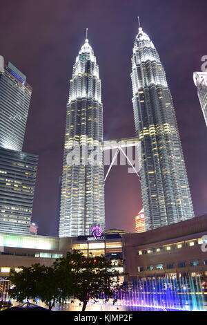 Kuala Lumpur, Malaysia - November 3, 2017: Petronas Towers Stock Photo