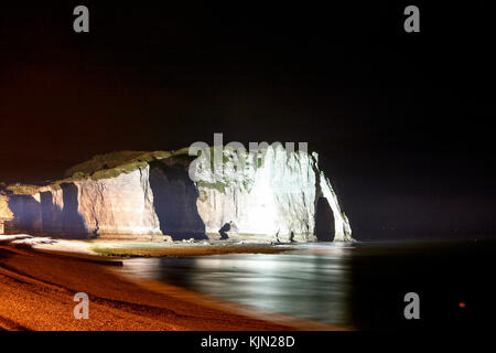 The Manneporte arch near Etretat, Normandy, France Stock Photo