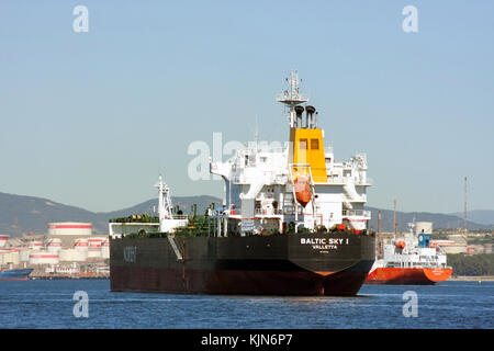 Baltic Sky 1, Oil/Chemical Tanker Off gibraltar