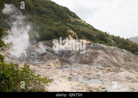 La Soufriere Drive-In Volcano, St. Lucia Stock Photo