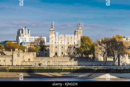 Panorama of Tower of London, UK Stock Photo