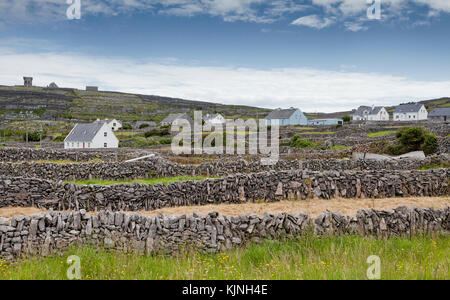 Scenic Landscape of Inis Oírr (Inisheer), one of three islands in the Aran Islands, County Galway, Ireland. Stock Photo