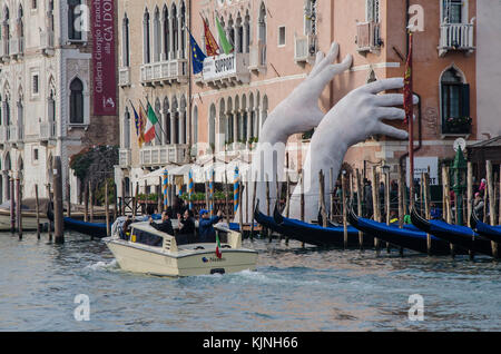 Venice is the capital of the Veneto region. It is situated across a group of 118 small islands[1] that are separated by canals and linked by bridges. Stock Photo