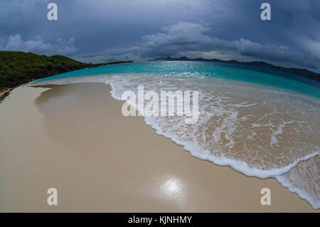 Turtle Beach on Buck Island Stock Photo