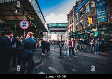 Borough Market in London City Stock Photo