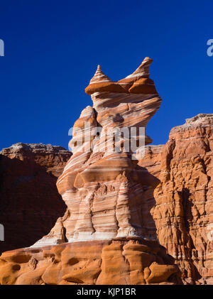 Morning view of the Hopi Clown, a Moenave Sandstone formation in the Adeii Echii Cliffs of Coconino County, Arizona. Stock Photo