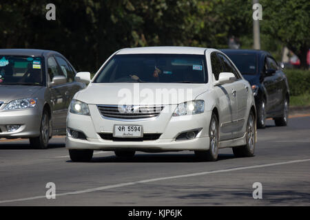 CHIANG MAI, THAILAND -NOVEMBER  14 2017: Private car Toyota Camry. On road no.1001 8 km from Chiangmai Business Area. Stock Photo