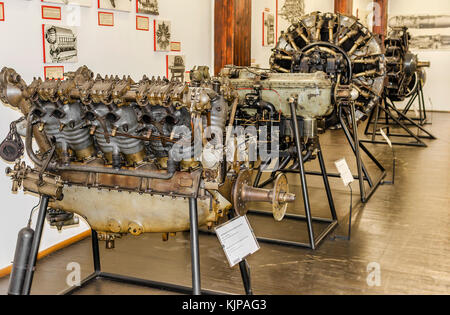 ZAGREB, CROATIA - JULY 18, 2017: Exposition of diesel engines. Technical Museum in Zagreb Croatia Stock Photo