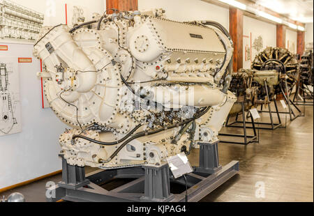 ZAGREB, CROATIA - JULY 18, 2017: Exposition of diesel engines. Technical Museum in Zagreb Croatia Stock Photo