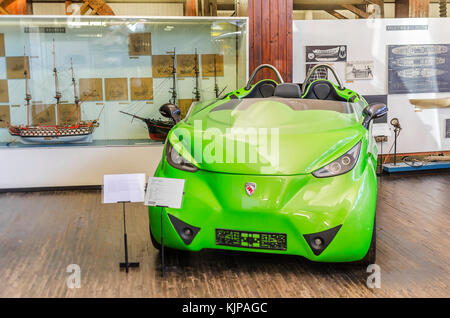 ZAGREB, CROATIA - JULY 18, 2017: Electric car Technical Museum in Zagreb Croatia Stock Photo