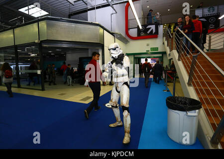 Nadarzyn, Poland. 25th Nov, 2017. Poland, Nadarzyn, November 25th, 2017: Warsaw Comic Con runs its seccond edition, exhibiting pop art and culture of Star Wars, Game of Thrones, cosplay, gaming and many other themes. Credit: Jake Ratz/Ģ����ý Live News Stock Photo