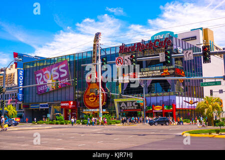 Las Vegas, United States of America - May 05, 2016: The Hard Rock Cafe on the Strip. Stock Photo