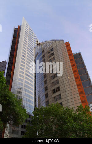 Aurora Place is the common name of Renzo Piano's award-winning office tower and residential block on Macquarie Street in Sydney, Australia. Stock Photo