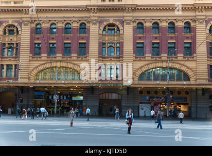 Flinders Street Railway Station Stock Photo