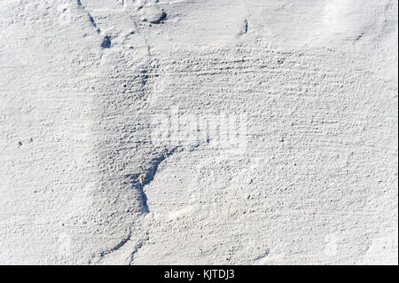 White clay plaster on the wall. Texture and background. Stock Photo
