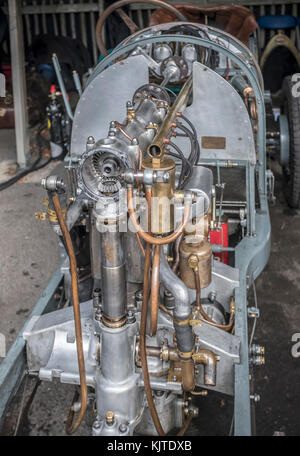 Bugatti type 35, stripped engine,Goodwood Revival, Historic motor racing Stock Photo