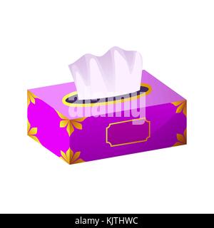 vector Tissue box flat icon Stock Vector