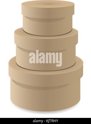 3D isometric gift boxes Stock Vector
