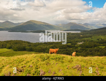 Loch Lomond - view from Conic Hill - Scotland, UK Stock Photo