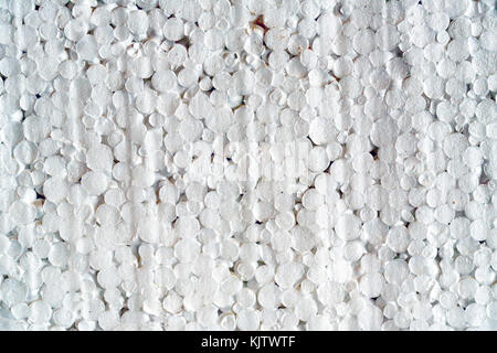 Styrofoam texture close up Stock Photo