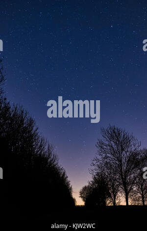 Night Sky over Godmanchester Stock Photo