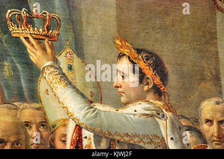 The Coronation Of Napoleon Painting Completed In 1807 By Stock Photo   Partial View Of The Coronation Of Napoleon Painting Completed In 1807 Kjwj2f 