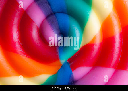 colorful lollipop close up Stock Photo