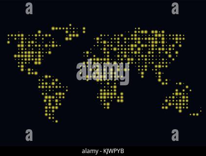 Abstract World map Stock Vector