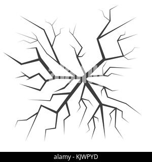 Cracked backgrond illustration Stock Vector