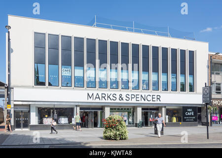 Marks & Spencer department store, High Street, Brentwood, Essex, England, United Kingdom Stock Photo