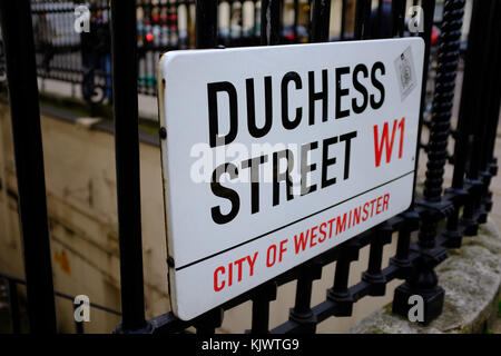 Duchess Street London W1 UK Stock Photo