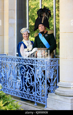 Tsar Alexander I of Russia (1777-1825) and his sister Grand Duchess Maria Pavlovna of Russia (1786-1859) at Rueil-Malmaison, France Stock Photo