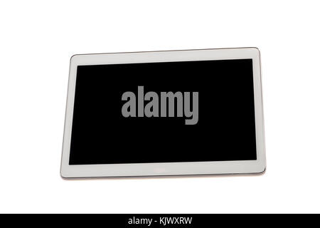 Touch screen tablet computer,isolated on white background Stock Photo