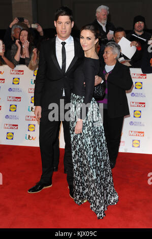 Katherine Kelly & husband Ryan Clark attend the Pride Of Britain Awards 2014 at Grosvenor House Hotel in London. 6th October 2014 © Paul Treadway Stock Photo