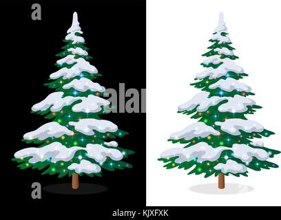 Holiday Christmas Tree Stock Vector